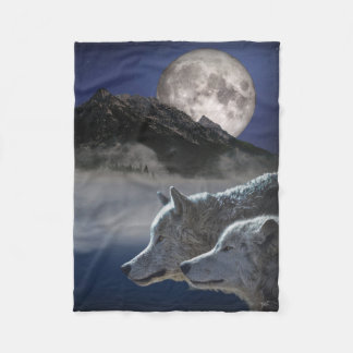 Wolf Spirit Fleece Blanket
