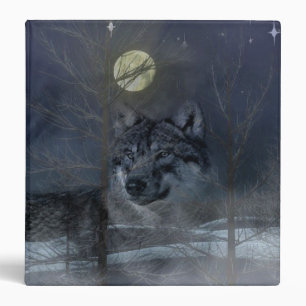 Wolf Spirit Moon Night Binder