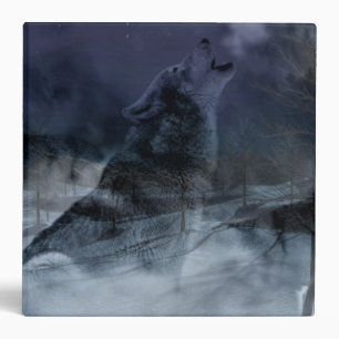 Wolf Spirit Moon Night Binder