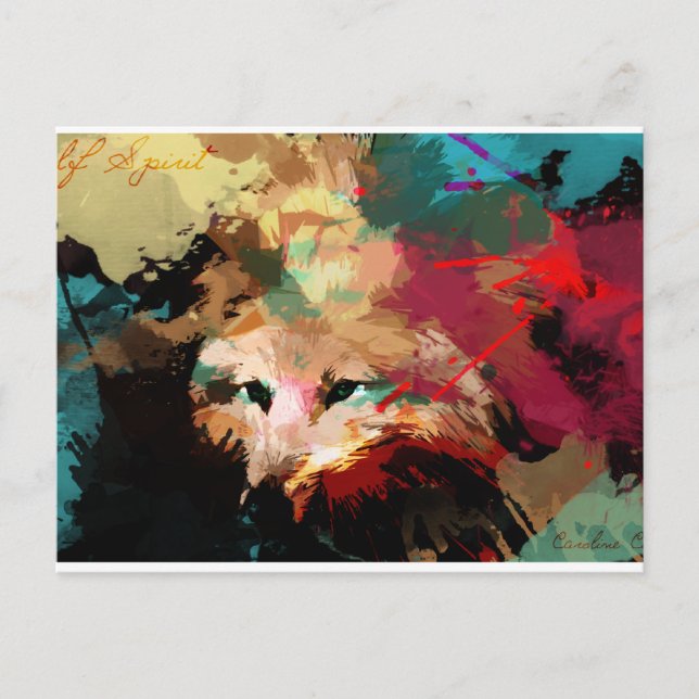 Wolf spirit Series - Prowling sunka Postcard (Front)