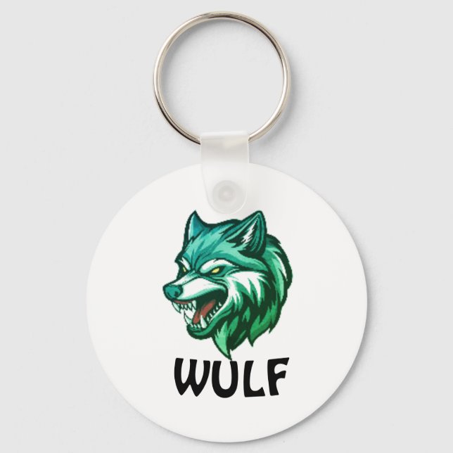 Wolf Spirit | Wild & Fearless Animal-Themed Keycha Keychain (Front)