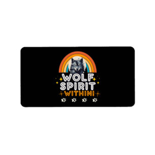 Wolf Spirit Within Label