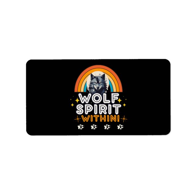 Wolf Spirit Within Label (Front)