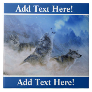 Wolf Spirits Ceramic Tile