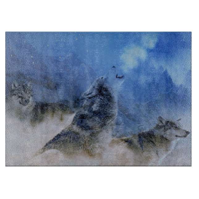Wolf Spirits Cutting Board (Front)