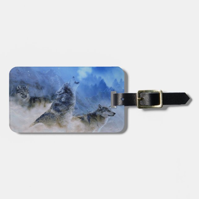 Wolf Spirits Luggage Tag (Front Horizontal)