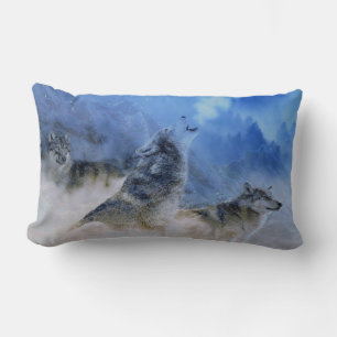 Wolf Spirits Lumbar Pillow
