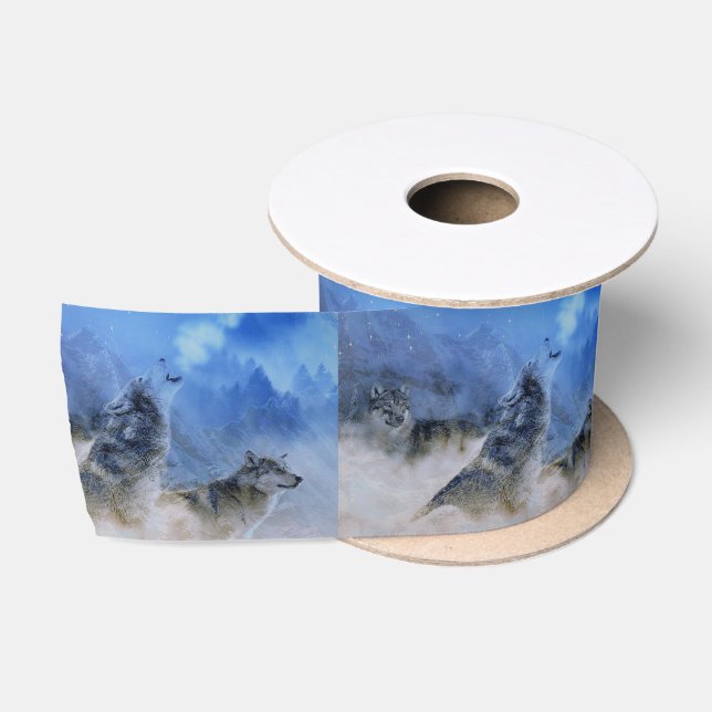 Wolf Spirits Satin Ribbon (Spool)