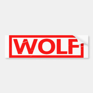 Wolf Stamp Bumper Sticker