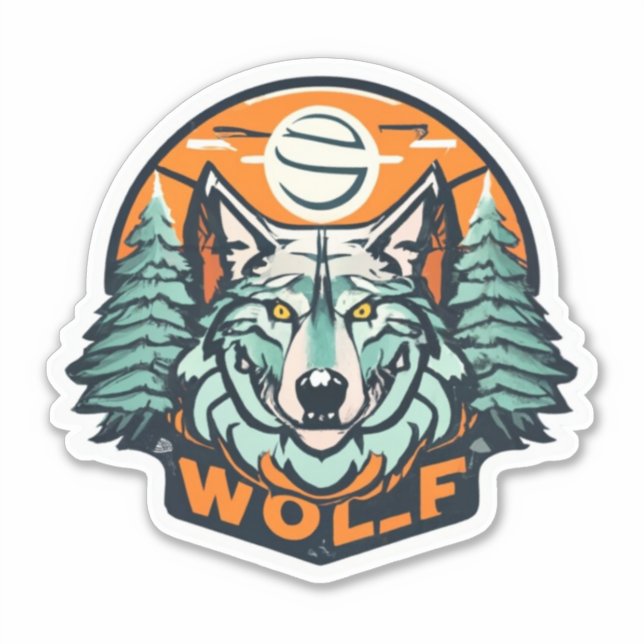 Wolf Stickers Express Your Inner Wolf Spirit (Front)