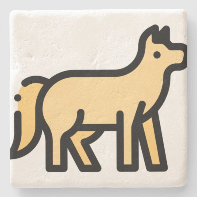 Wolf Stone Coaster (Front)