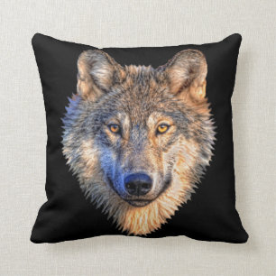 Wolf Style Throw Pillows