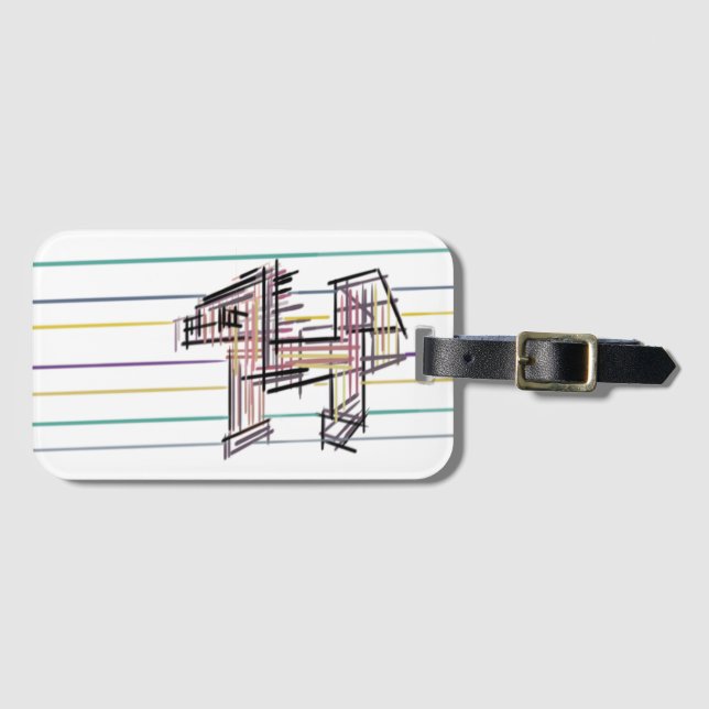 Wolf summer joy  luggage tag (Front Horizontal)