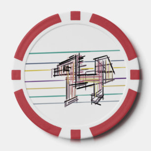 Wolf summer joy poker chips