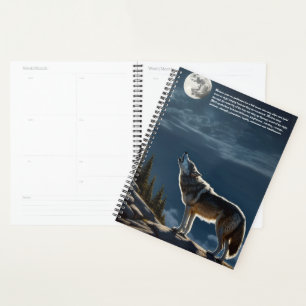 Wolf Symbolism Calendar Planner