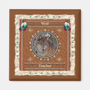 Wolf Teacher Energy Magnet