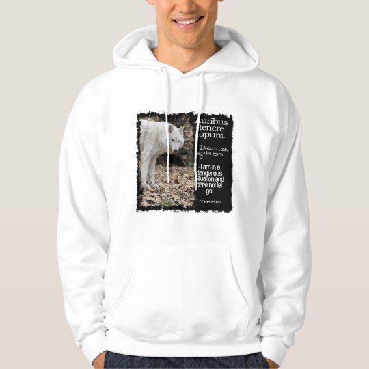 WOLF TERRENCE LATIN QUOTE HOODIE