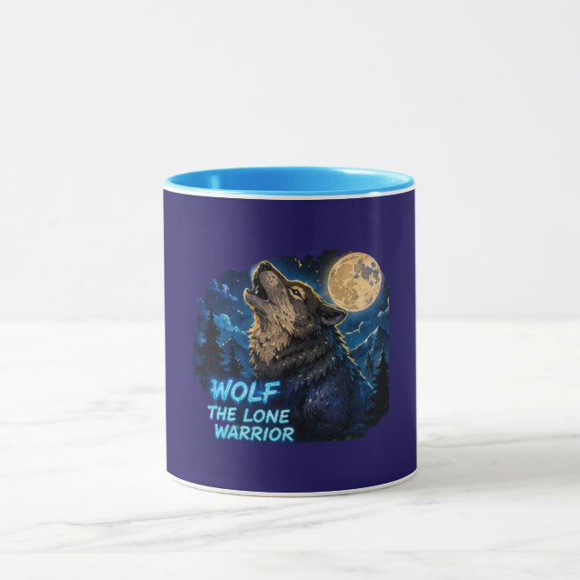Wolf The Lone Warrior Mug (Center)
