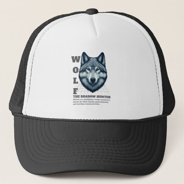 Wolf The Shadow Hunter Trucker Hat (Front)
