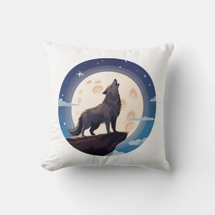 Wolf Throw Pillow