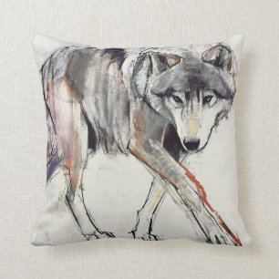 Wolf Throw Pillow