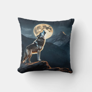 Wolf Throw Pillow