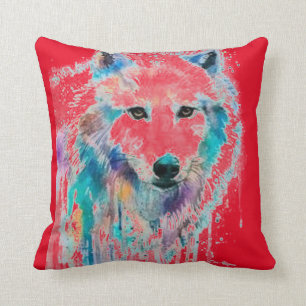 Wolf  throw pillow