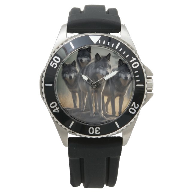 Wolf Time Piece Watch (Front)