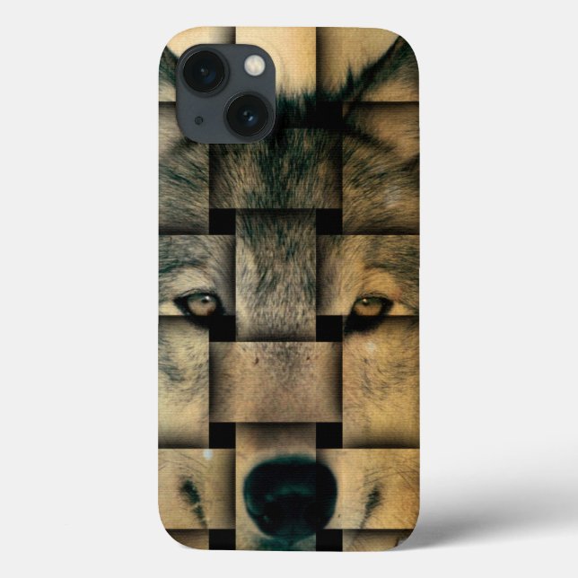 Wolf tissé iPhone 6 Coques (Verso)