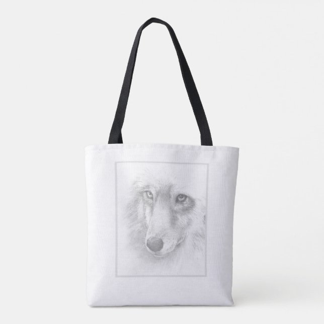 Wolf tote bag (Back)