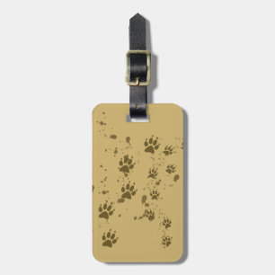 Wolf Tracks Luggage Tag