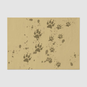 Wolf Tracks Tissue Paper