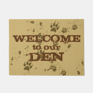 Wolf Tracks (Welcome To Our Den) Doormat