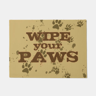 Wolf Tracks (Wipe Your Paws) Doormat
