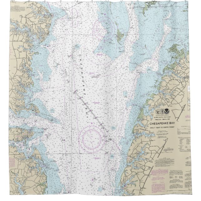 Wolf Trap to Smith Point Nautical Chart (Front)