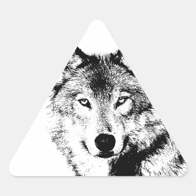 Wolf Triangle Sticker (Front)