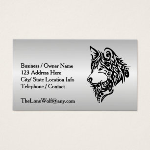Wolf tribal noir