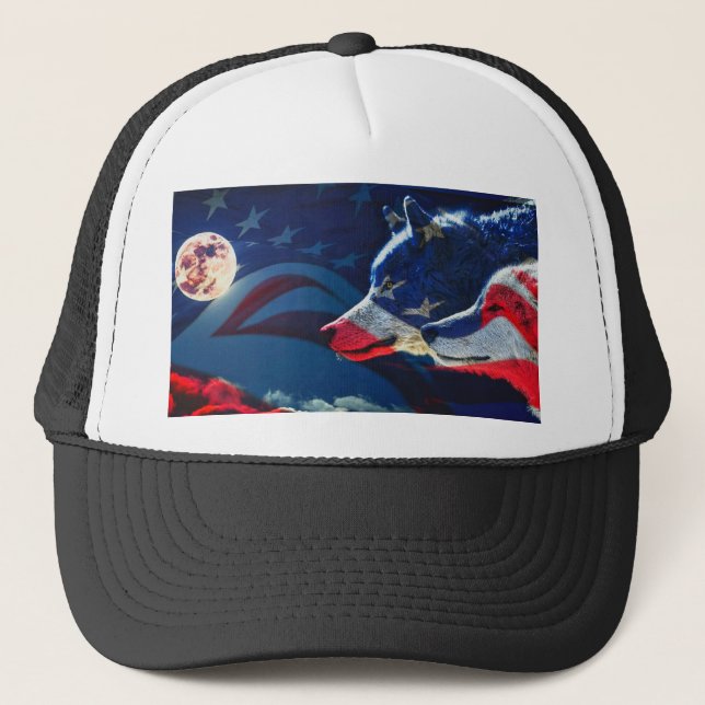 Wolf Trucker Hat (Front)