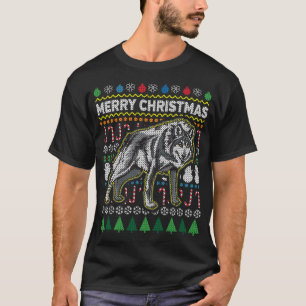 Wolf Ugly Christmas Sweat Wildlife Series