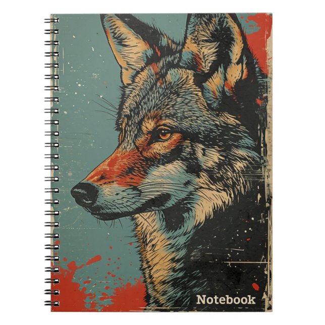 Wolf Vintage Notebook (Front)