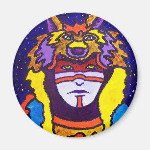 Wolf Walking by Piliero Magnet