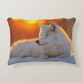Wolf Wild Animal Loving Portrait Accent Pillow