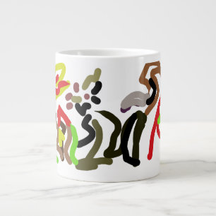 Wolf wild ink autumn  large coffee mug