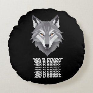 Wolf Wild Spirit Round Pillow