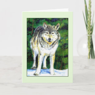 Wolf Wilderness Greeting Card