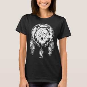 Wolf Wildlife Wolves Animal Dream Catcher T-Shirt