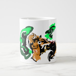 Wolf  winter  joy large coffee mug
