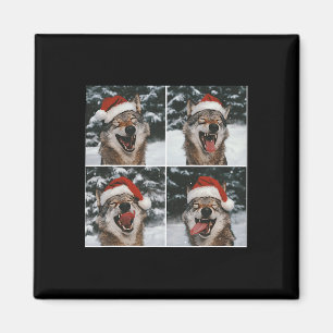Wolf Winter Photography Wolf Conservation Christma Magnet
