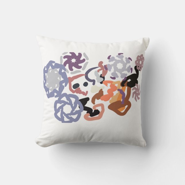 Wolf winter  throw pillow (Front)