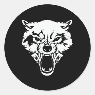 Wolf Wolf Head Bad Wolf Classic Round Sticker